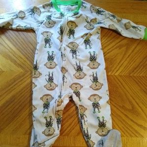 3T Carter's footie monkey pajamas